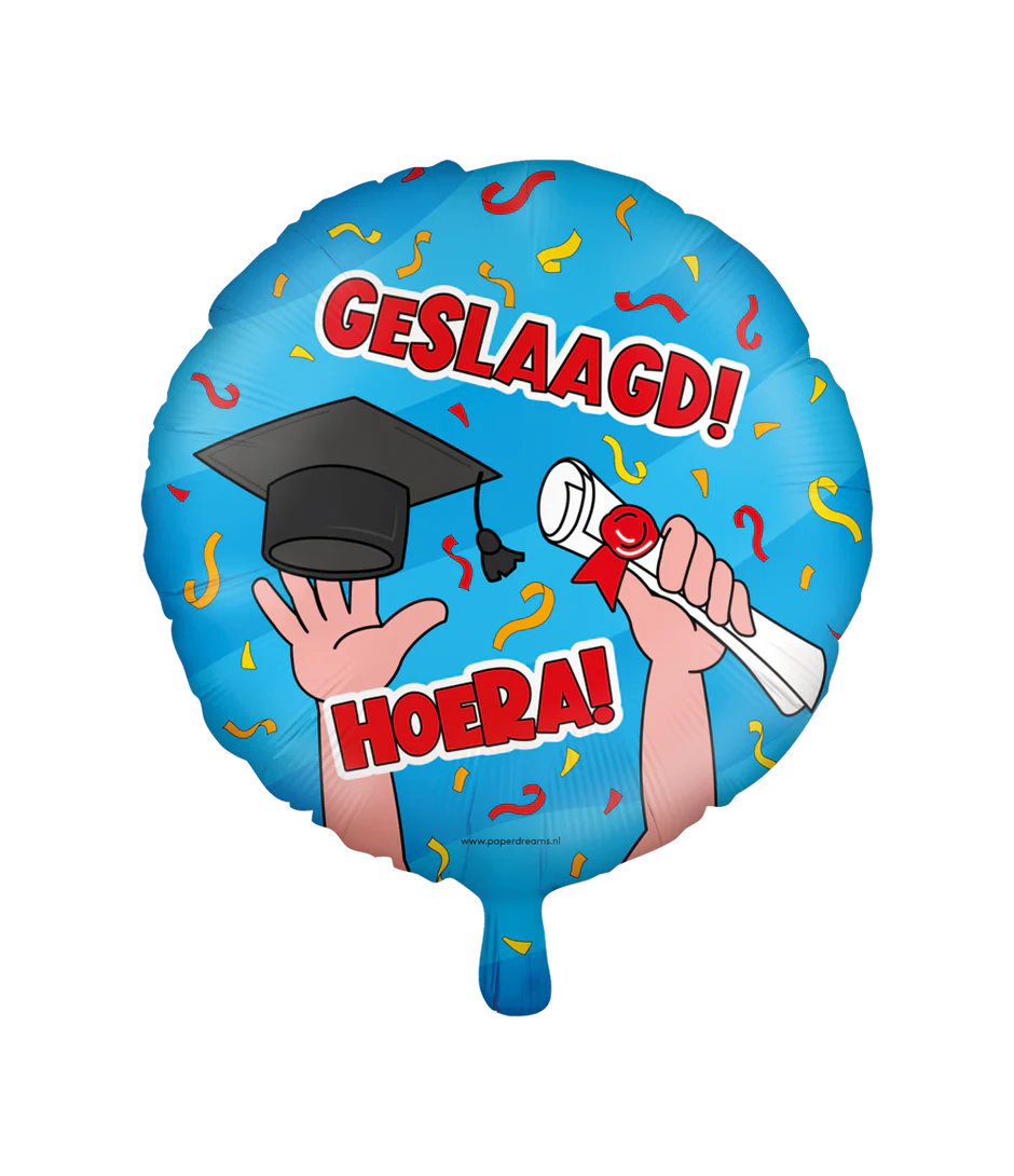 Helium Ballon Geslaagd Leeg