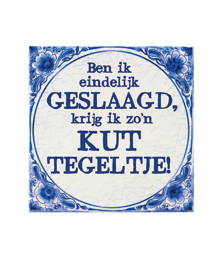 Delfts Blauw Tegel Geslaagd Kut