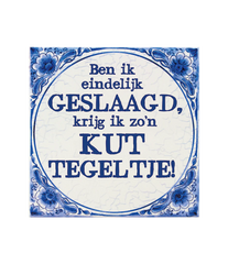 Delfts Blauw Tegel Geslaagd Kut