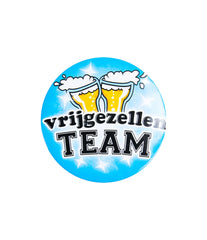 Button Vrijgezellen Team Man