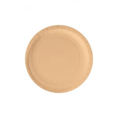 Papieren Bordjes Pastel Oranje 8 Stuks