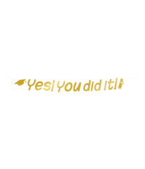Geslaagd Letterslinger Yes You Did It