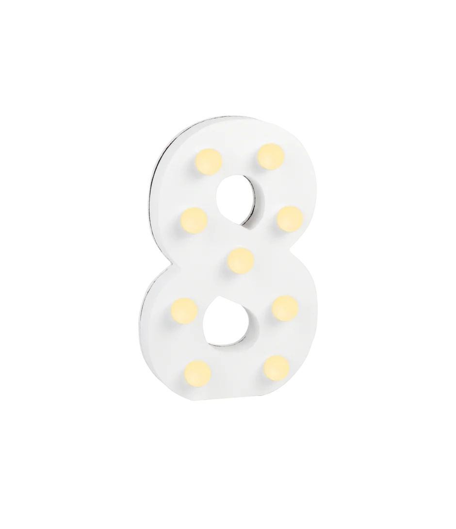 8 Licht Cijfer