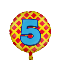 Helium Ballon 5 Jaar Gekleurd