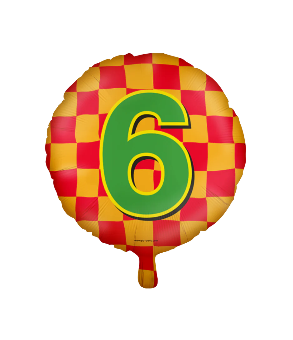 Helium Ballon 6 Jaar Gekleurd