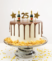 Kaarsjes 25 Jaar Champagne