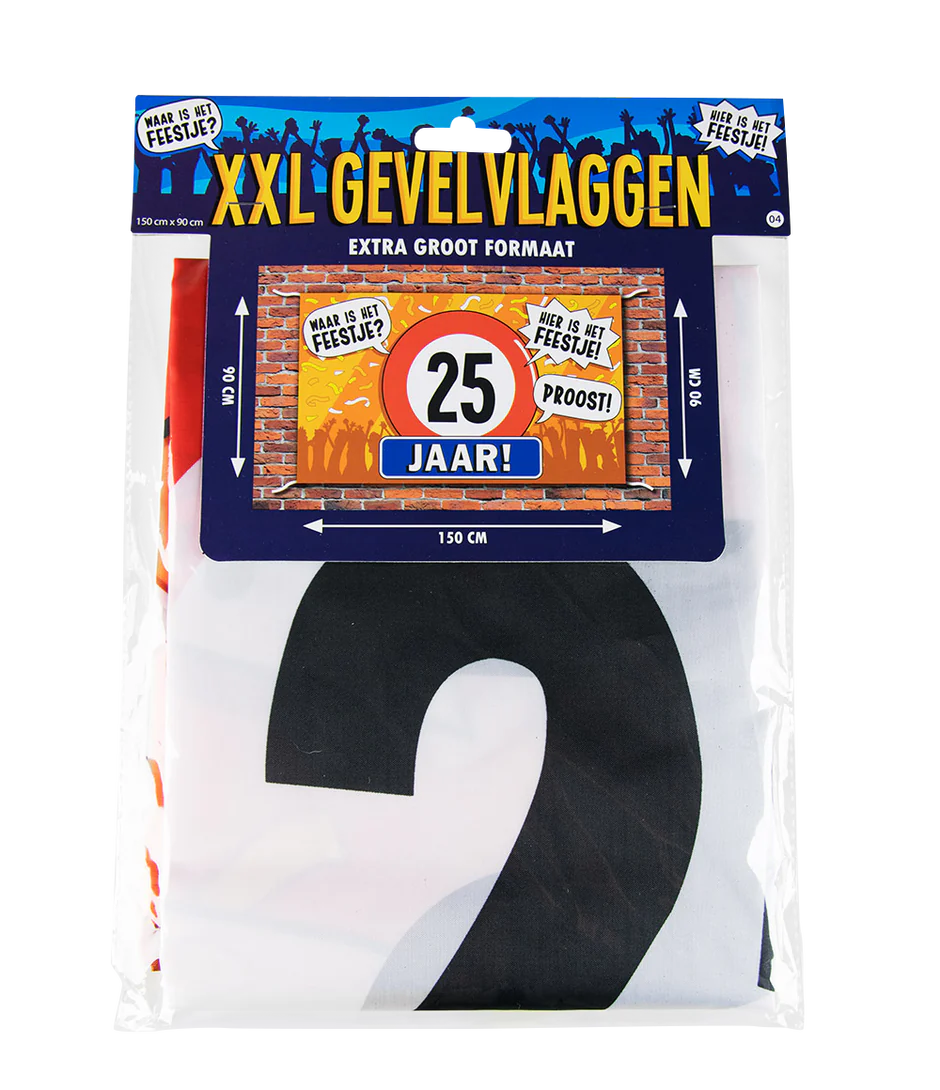 25 Jaar Gevelvlag 1,5m