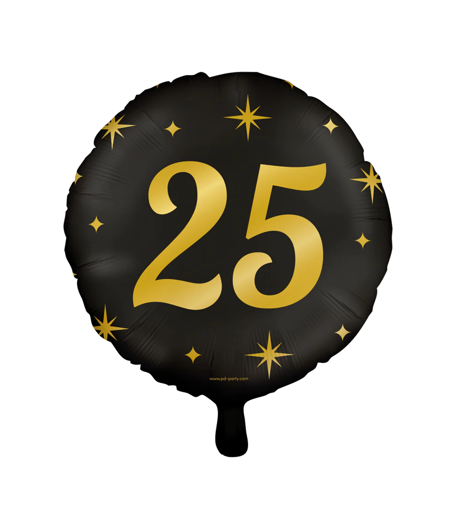 Helium Ballon 25 Jaar 30cm