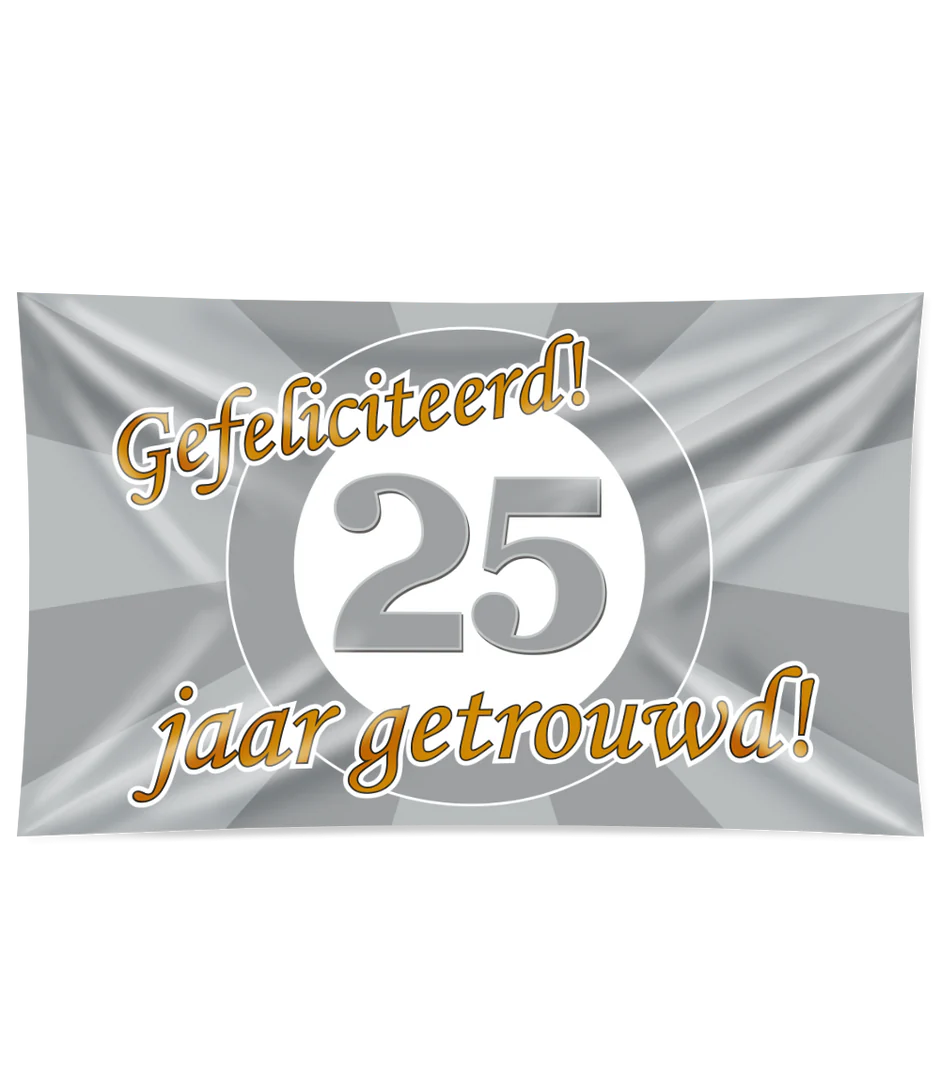 Getrouwd Gevelvlag 25 Jaar 1,5m