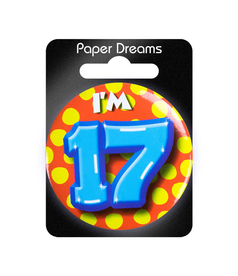 I'm 17 Button 17 Jaar