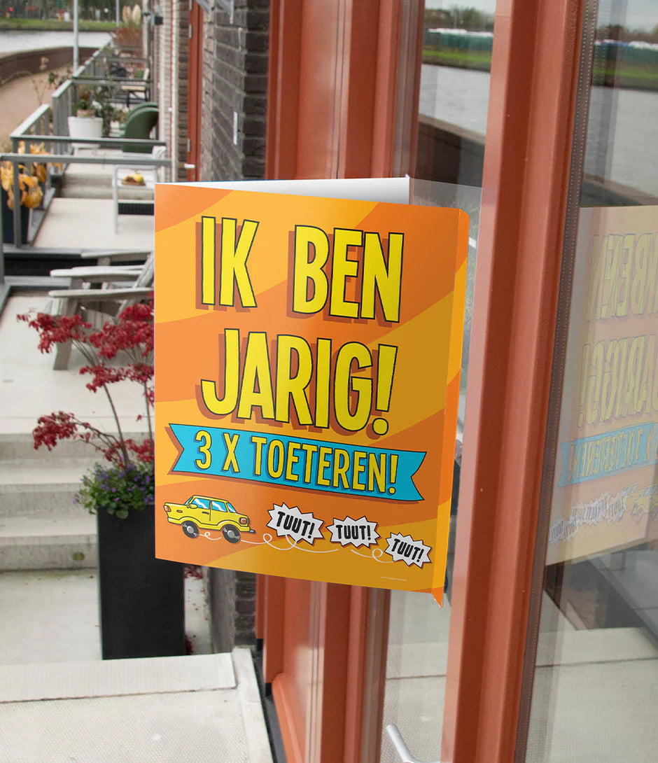 Raambord Van harte gefeliciteerd