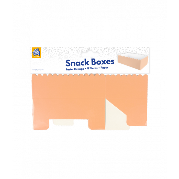 Snack Box Pastel Oranje 8 Stuks