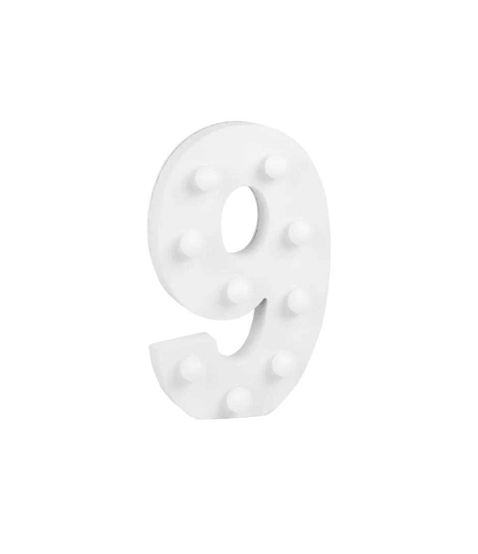 9 Licht Cijfer
