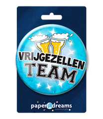 Button XL Vrijgezellen Team Man