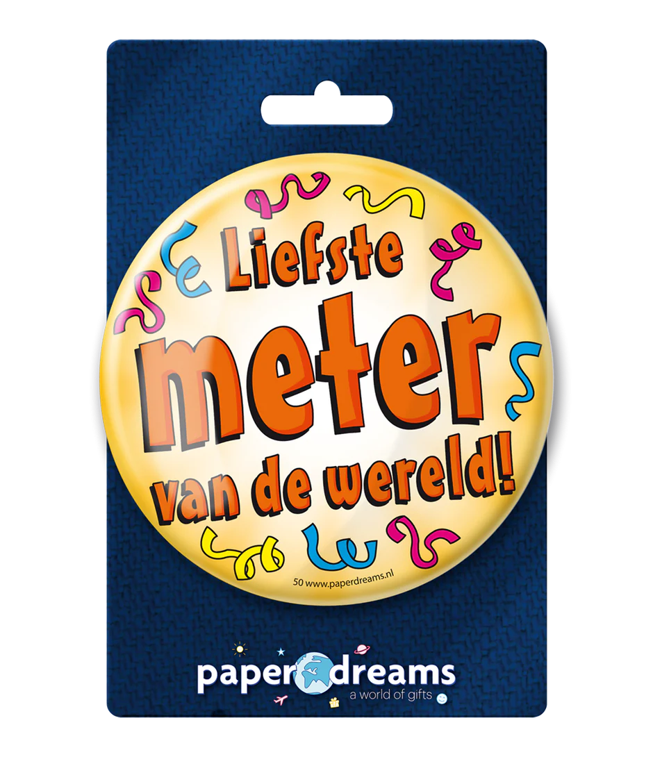 Button Liefste Meter van de Wereld