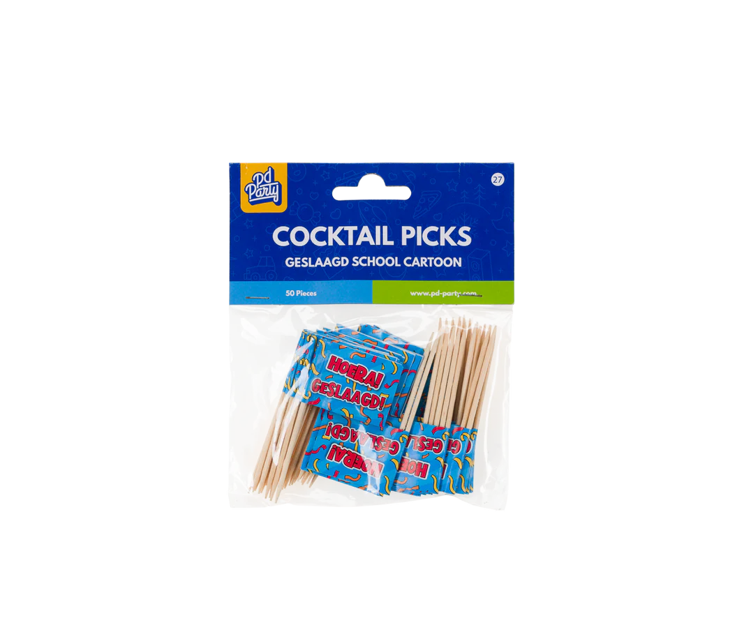 Geslaagd Cocktailprikkers 50st