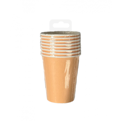 Bekers Pastel Oranje 8 Stuks