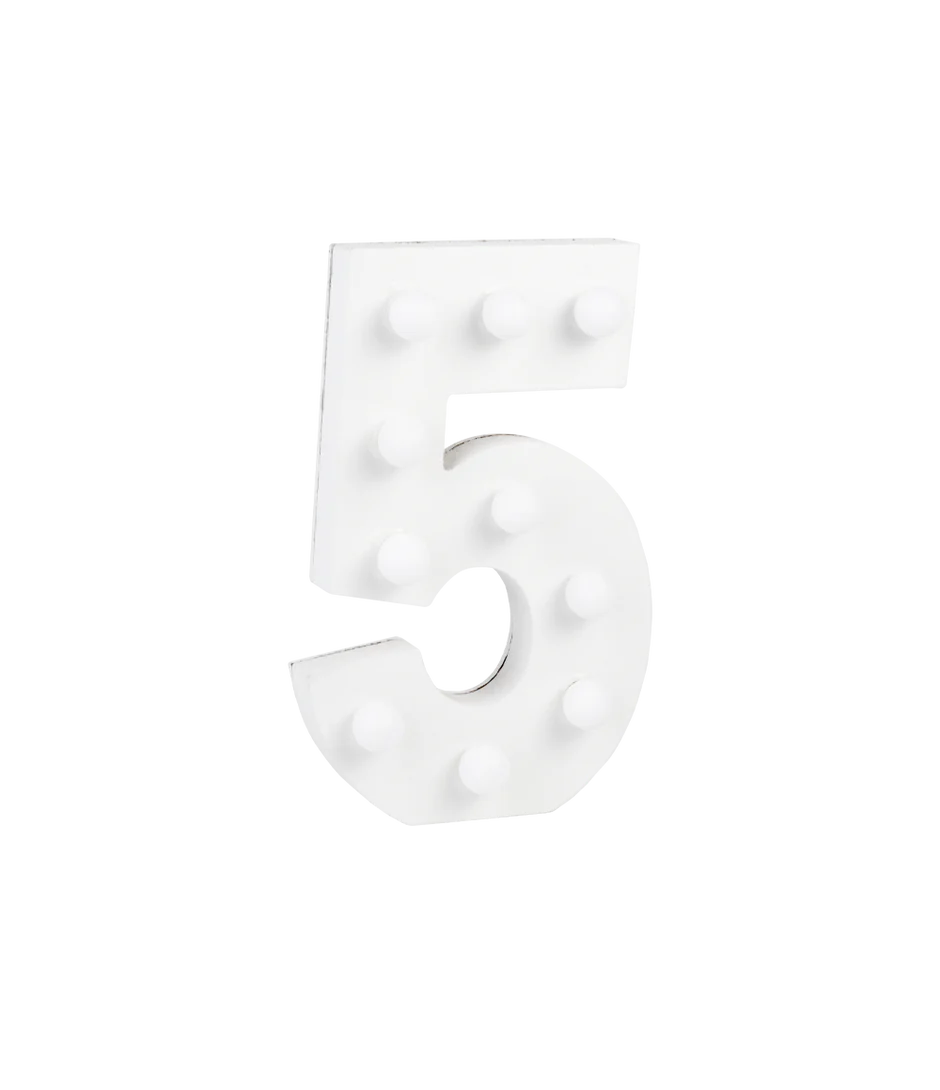 5 Licht Cijfer