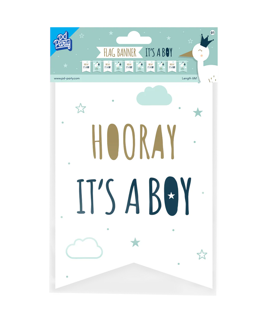 Banner Hooray It'S A Boy 6m