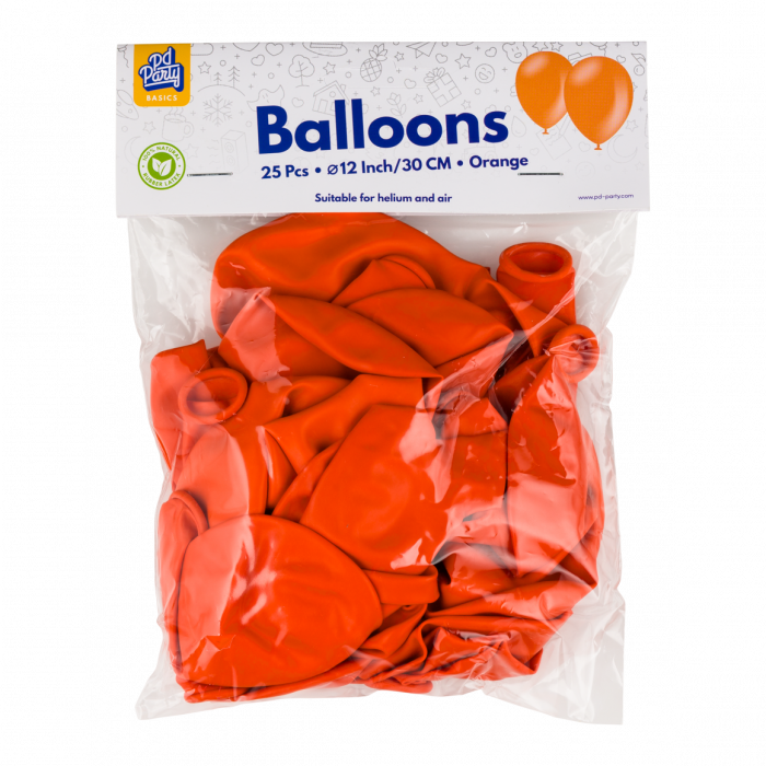 Ballonnen Oranje 25 Stuks