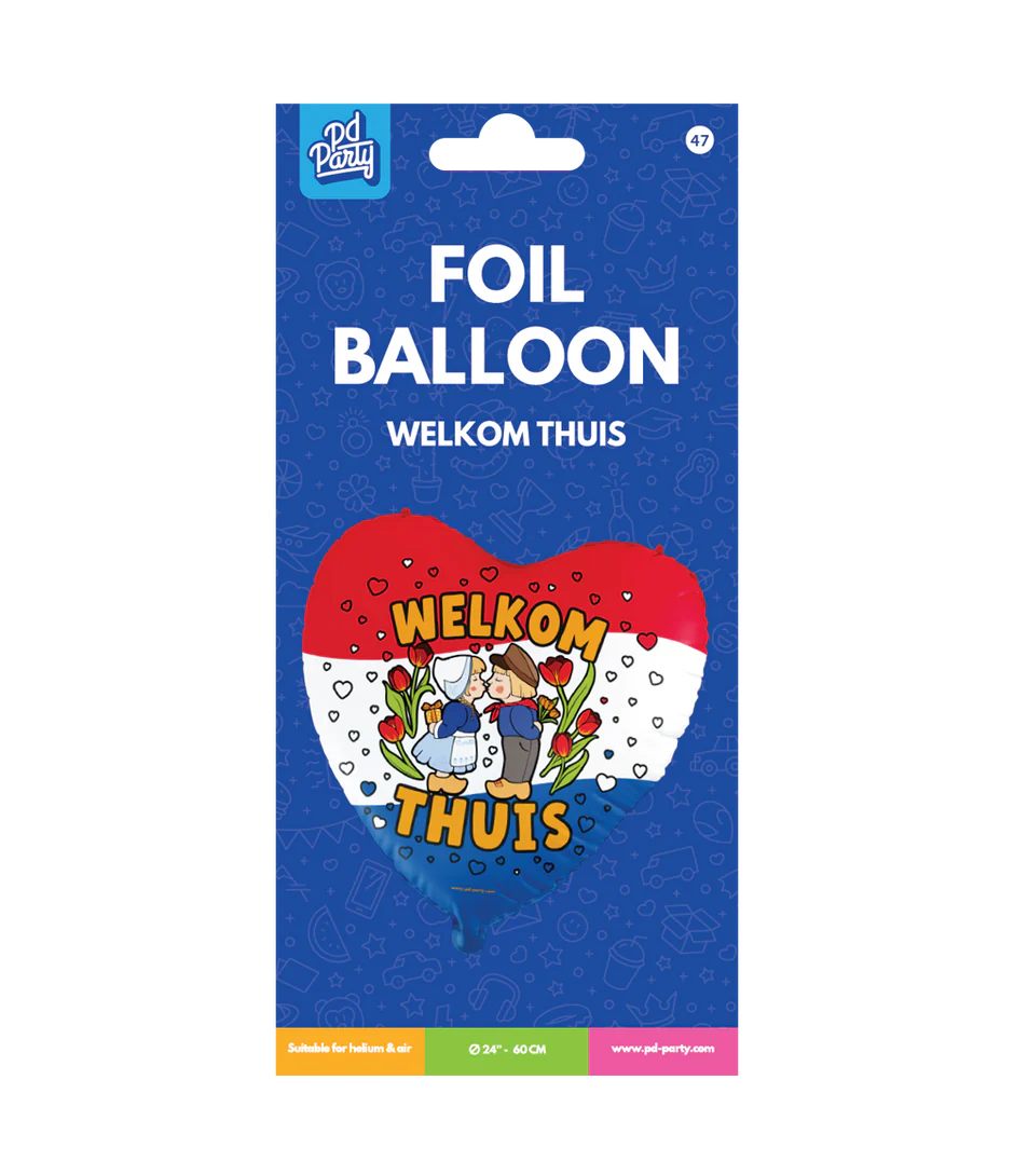 Welkom Thuis Helium Ballon Leeg