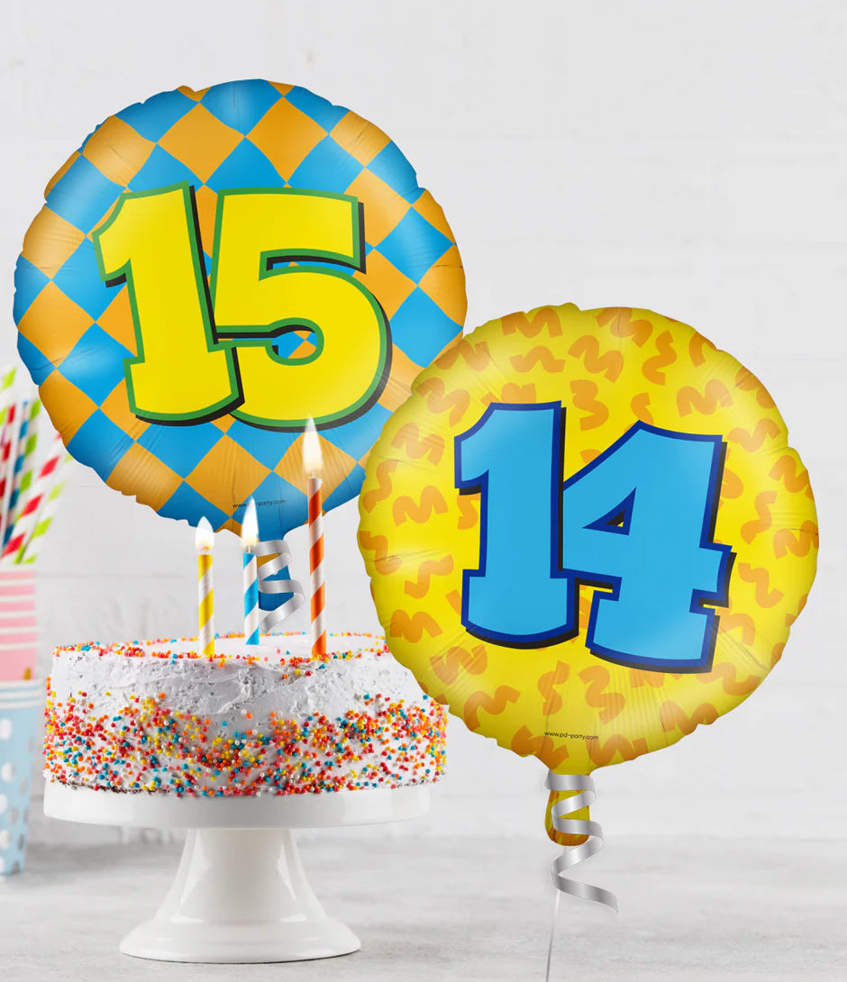 Helium Ballon 7 Jaar Gekleurd