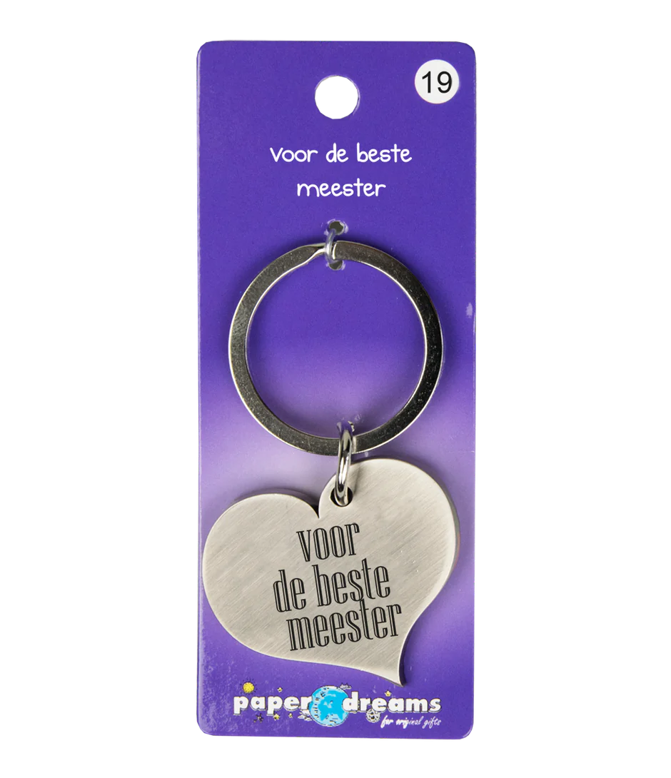 Sleutelhanger Beste Meester 10cm