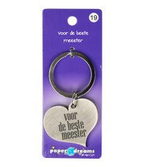 Sleutelhanger Beste Meester 10cm