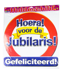 Deurbord Hoera Voor De Jubilaris