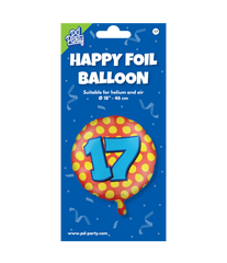 Helium Ballon 17 Jaar Gekleurd