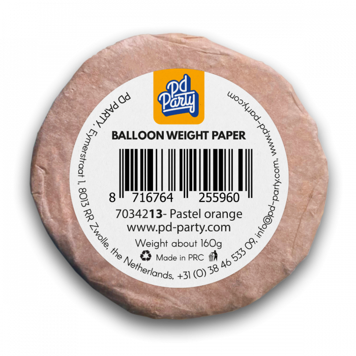 Ballonnen Gewicht Pastel Oranje