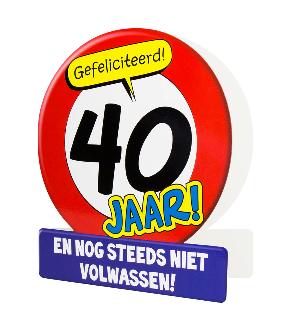 Verjaardagskaart 40 Jaar