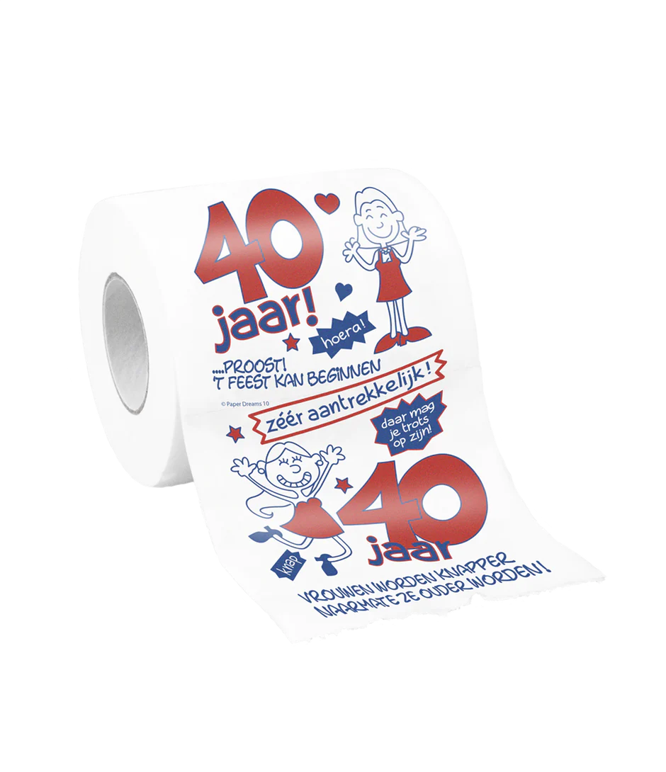 Toiletpapier 40 Jaar Vrouw