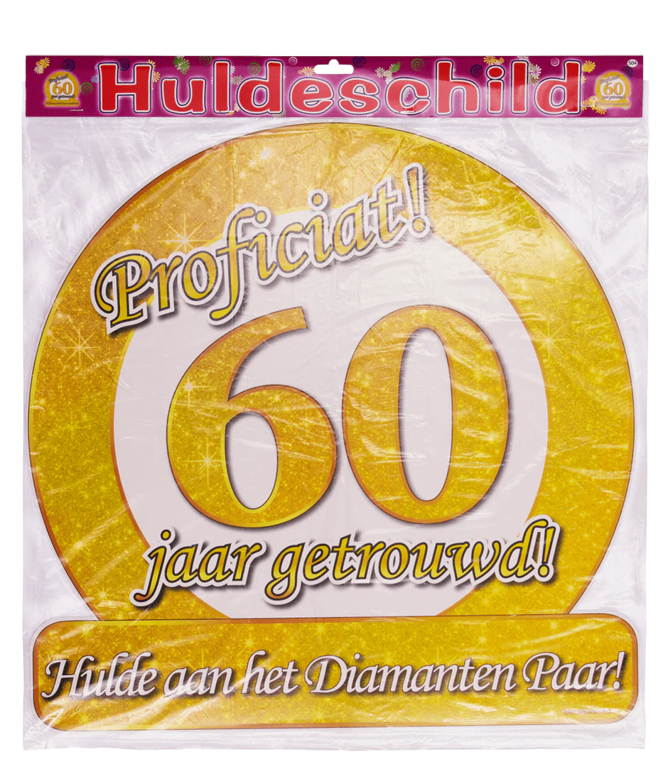 Deurbord 60 Jaar Getrouwd