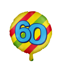 Helium Ballon 60 Jaar Gekleurd