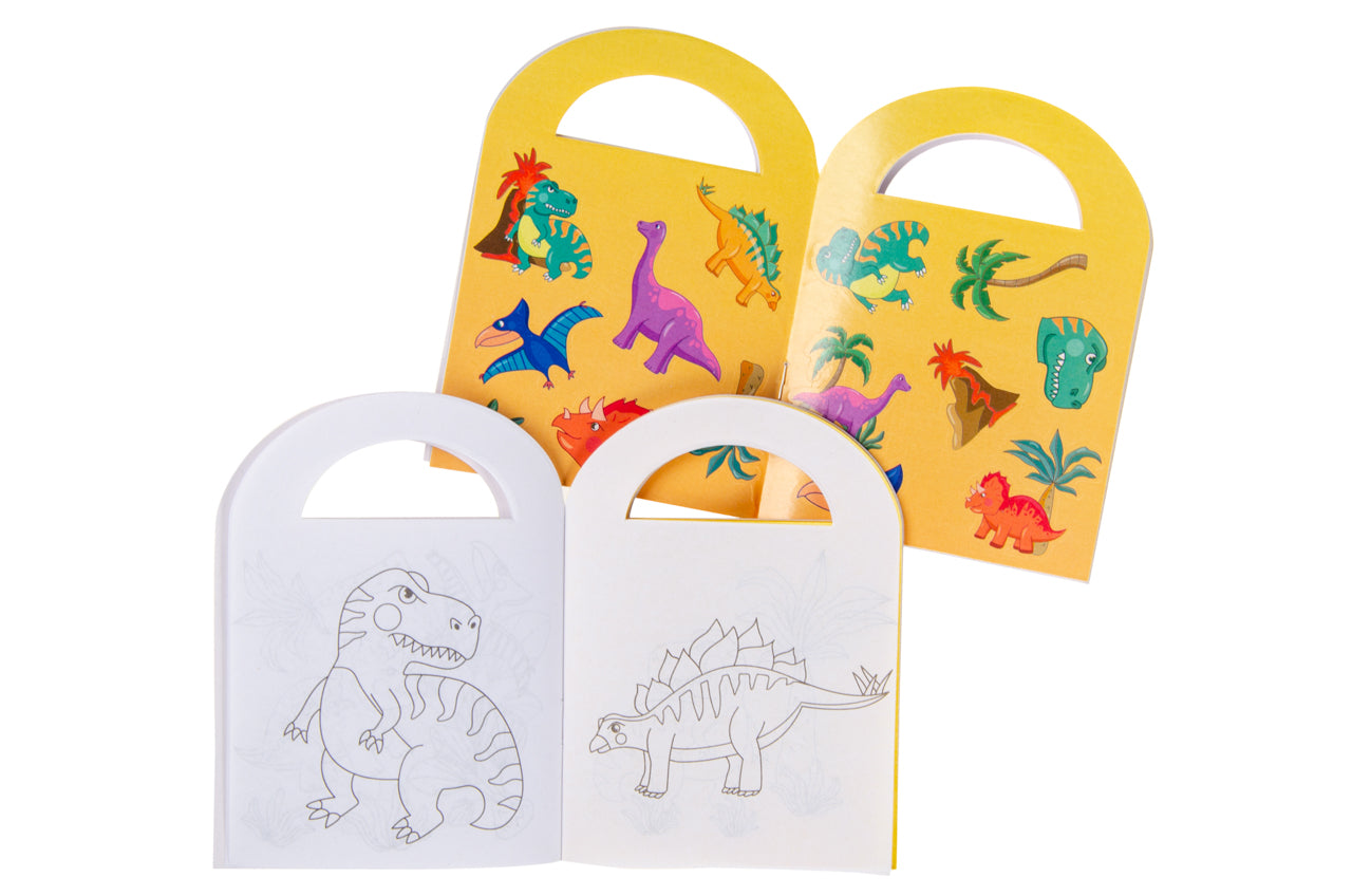 Kleurboekje Dinosaurus met Stickers