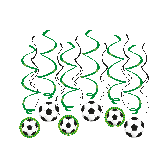 Swirls Voetbal 12 Stuks