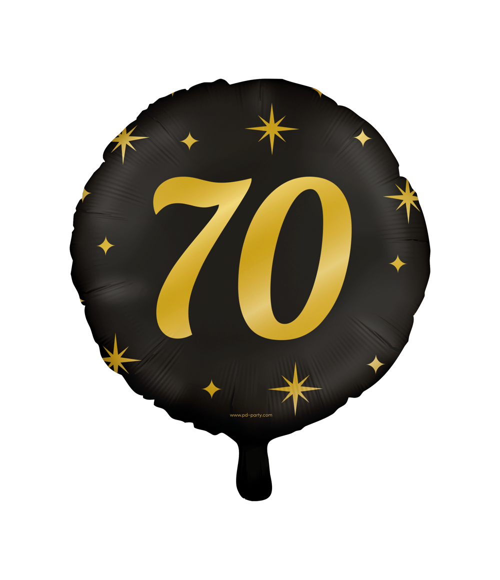 Helium Ballon 70 Jaar 30cm