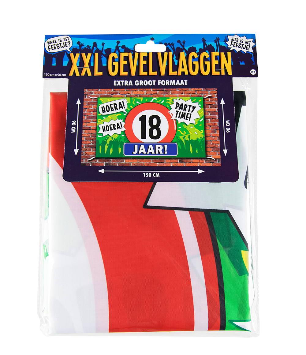 Gevelvlag 18 Jaar 1,5m