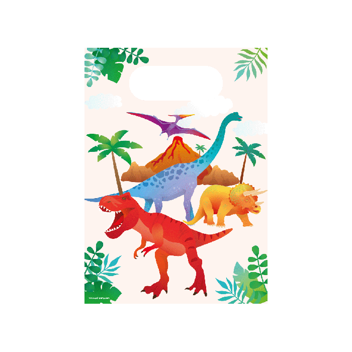 Geschenkzakjes Dinosaurus 6 Stuks