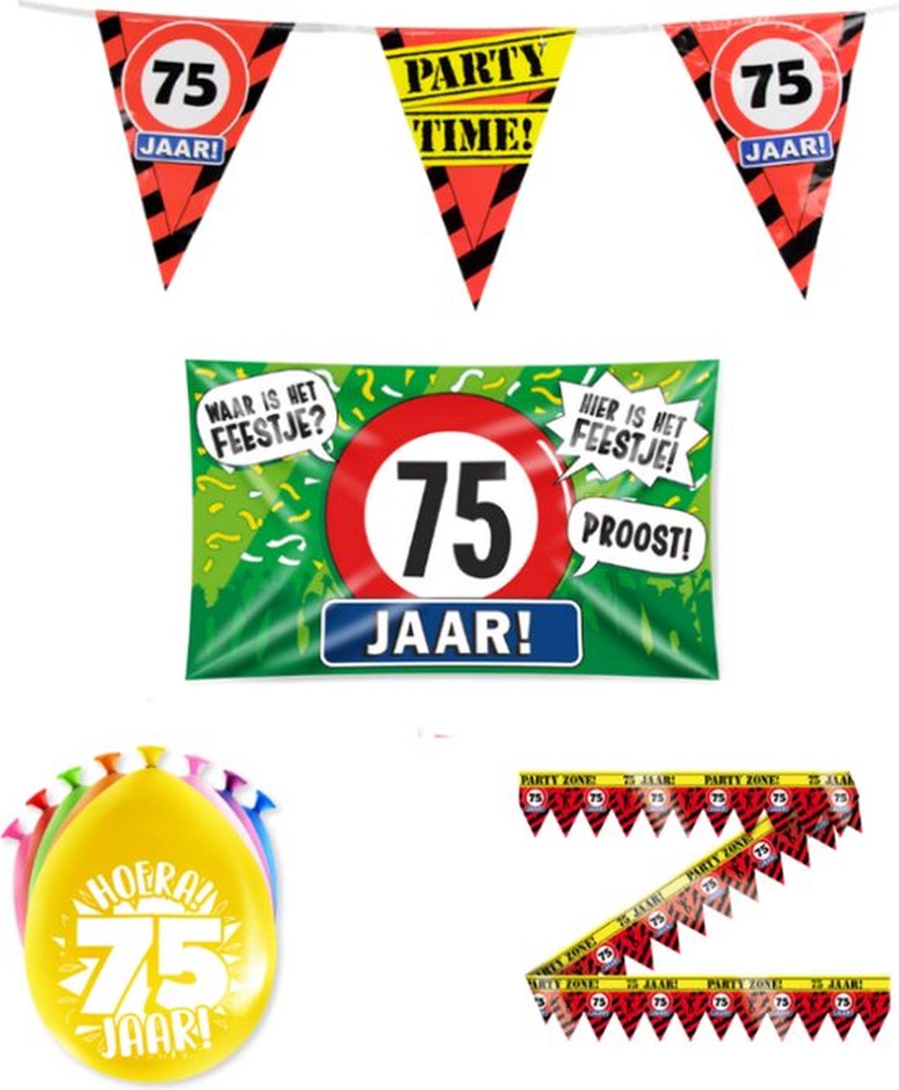 75 jaar versiering pakket