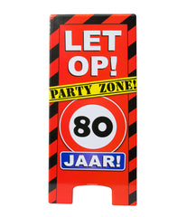 Warning Sign 80 Jaar