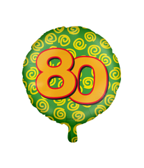 Helium Ballon 80 Jaar Gekleurd