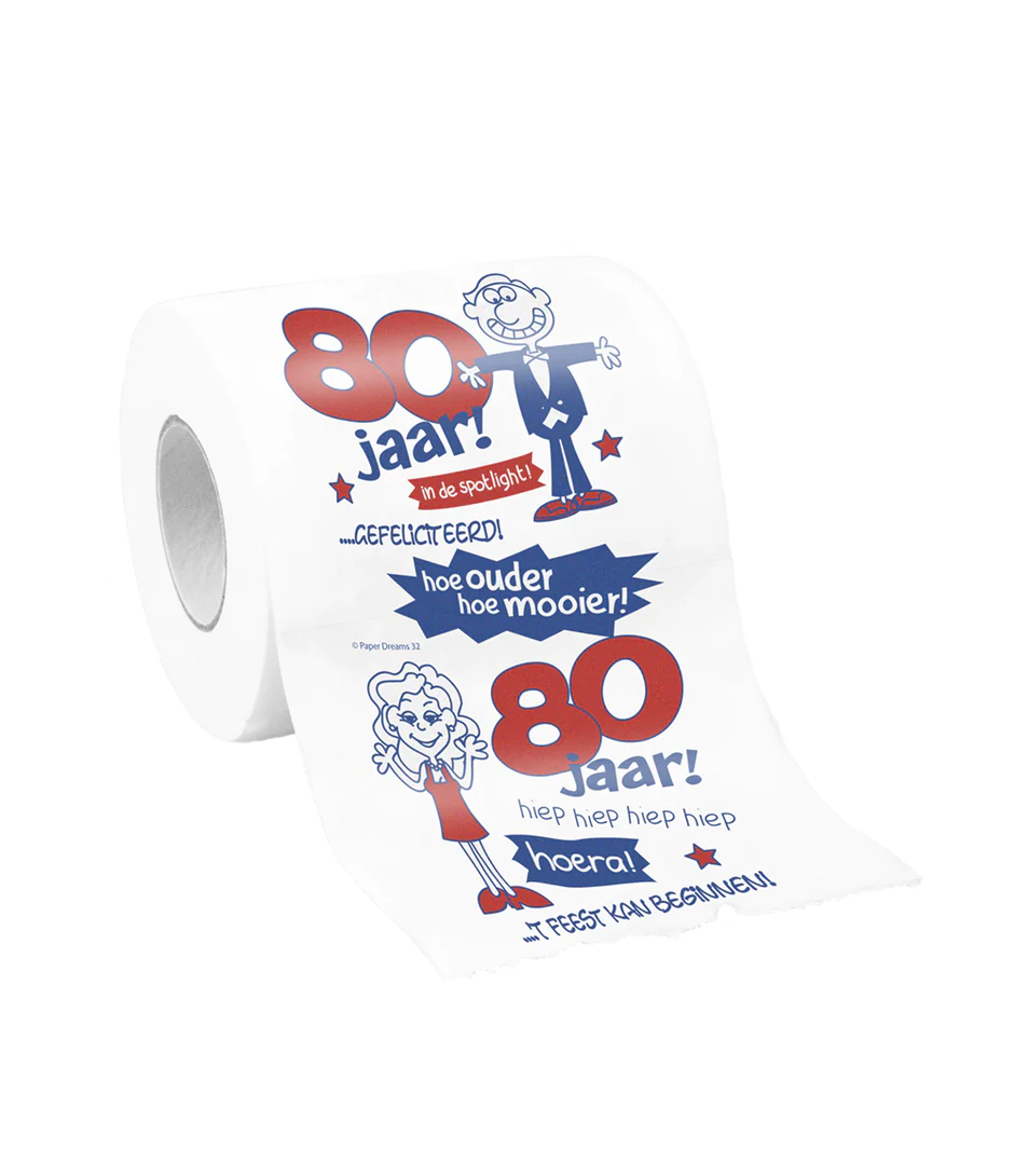 Toiletpapier 80 Jaar
