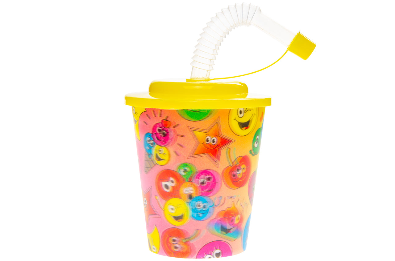 Drinkbeker Smiley 3D effect