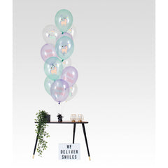 Unicorn & Rainbows Ballonnen Set 33cm 12st