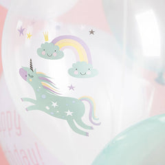 Unicorn & Rainbows Ballonnen Set 33cm 12st