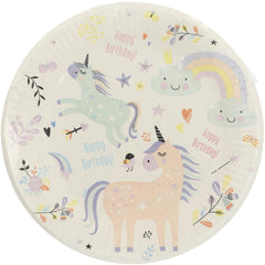 Unicorn & Rainbows Borden 23cm 8st