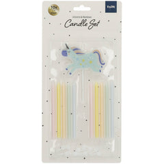 Unicorn & Rainbows Taart Kaarsjes 11st