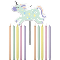 Unicorn & Rainbows Taart Kaarsjes 11st